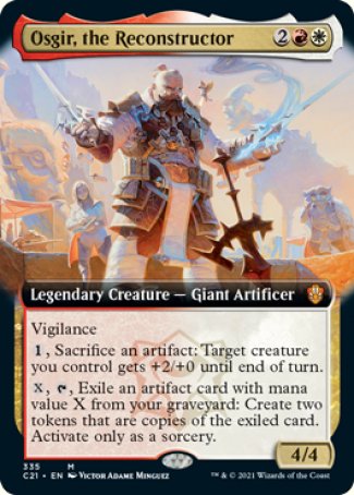 (335) Magic The Gathering Commander: Strixhaven: Extras Single: Osgir, the Reconstructor (V.1)  Mythic