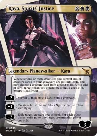 (335) Magic The Gathering Murders at Karlov Manor: Extras Single: Kaya, Spirits' Justice  Mythic