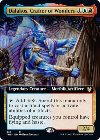 (335) Magic The Gathering Theros Beyond Death: Extras Single: Dalakos, Crafter of Wonders Holo Rare