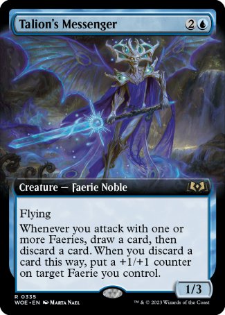 (335) Magic The Gathering Wilds of Eldraine: Extras Single: Talion's Messenger Holo Rare