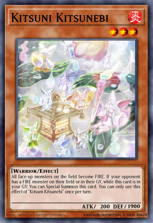 (341) YuGiOh TCG MP24: 25th Anniversary Tin: Dueling Mirrors Single: Kitsuni Kitsunebi  Common
