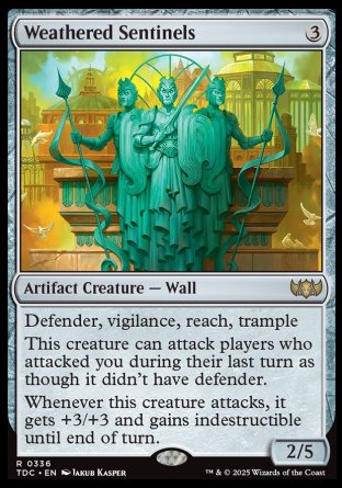 (336) Magic The Gathering Commander: Tarkir: Dragonstorm Single: Weathered Sentinels  Rare