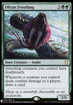 (033) Magic The Gathering The List Single: Ohran Frostfang  Rare