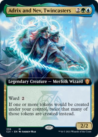 (336) Magic The Gathering Commander: Strixhaven: Extras Single: Adrix and Nev, Twincasters (V.1)  Mythic