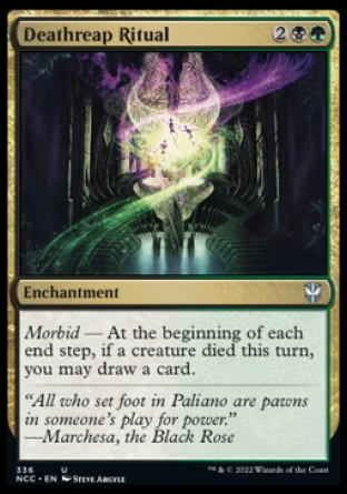 (336) Magic The Gathering Commander: Streets of New Capenna Single: Deathreap Ritual  Uncommon