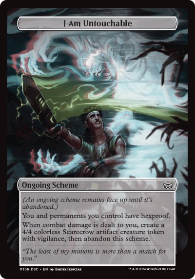 (336) Magic The Gathering Commander: Duskmourn: House of Horror Single: I Am Untouchable  Special