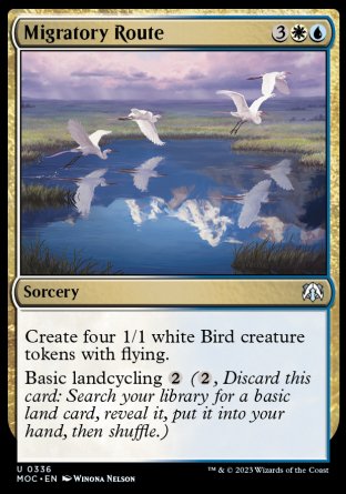 (336) Magic The Gathering Commander: March of the Machine Single: Migratory Route  Uncommon