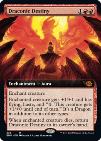 (336) Magic The Gathering The Brothers' War: Extras Single: Draconic Destiny  Mythic