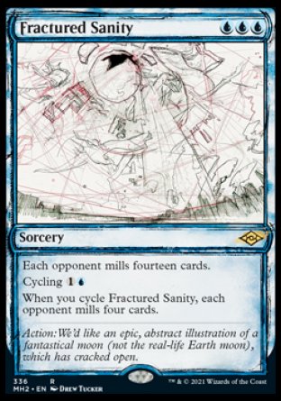 (336) Magic The Gathering Modern Horizons 2: Extras Single: Fractured Sanity Holo Rare