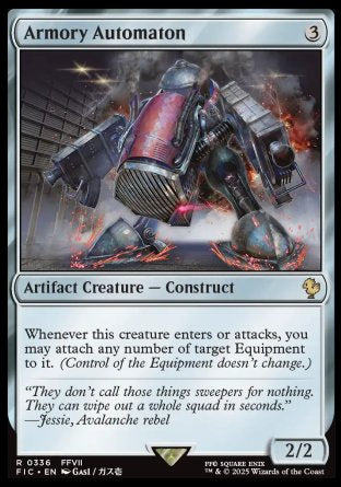 (336) Magic The Gathering Commander: Magic: The Gathering - FINAL FANTASY: Collector's Edition Single: Armory Automaton Holo Rare