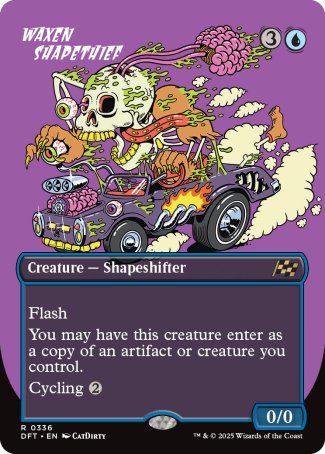 (336) Magic The Gathering Aetherdrift: Extras Single: Waxen Shapethief  Rare
