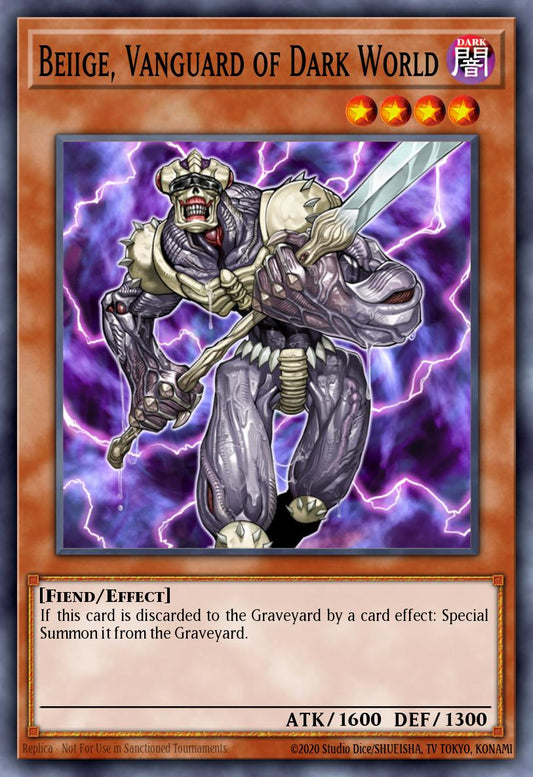 (242) YuGiOh TCG LCJW: Legendary Collection 4: Mega Pack Single: Beiige, Vanguard of Dark World  Ultra Rare