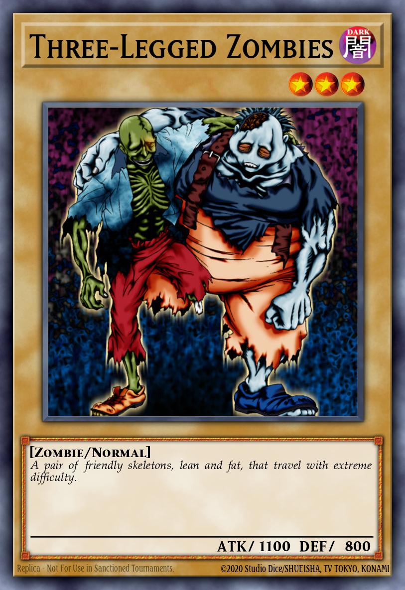 (226) YuGiOh TCG LCYW: Legendary Collection 3: Mega Pack Single: Three-Legged Zombies  Super Rare