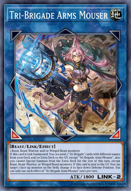 (051) YuGiOh TCG DOOD: Doom of Dimensions Single: Tri-Brigade Arms Mouser (V.2 - Starlight Rare)  Starlight Rare