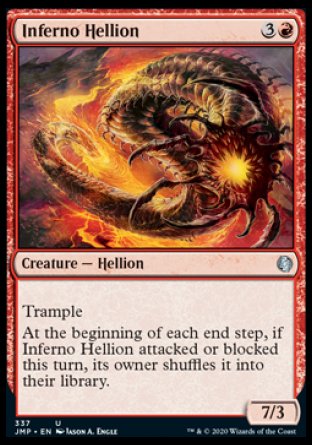 (337) Magic The Gathering Jumpstart Single: Inferno Hellion  Uncommon