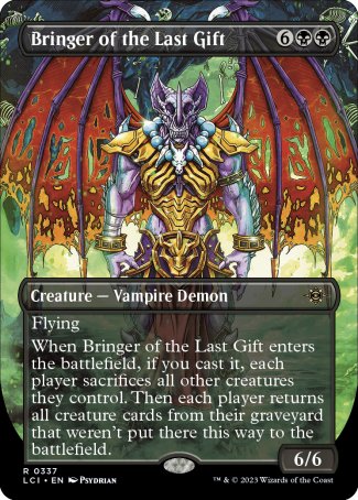 (337) Magic The Gathering The Lost Caverns of Ixalan: Extras Single: Bringer of the Last Gift Holo Rare