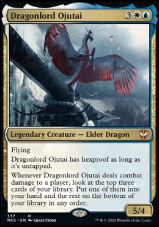 (337) Magic The Gathering Commander: Streets of New Capenna Single: Dragonlord Ojutai  Mythic