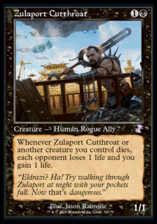 (337) Magic The Gathering Time Spiral Remastered: Extras Single: Zulaport Cutthroat  Time Shifted
