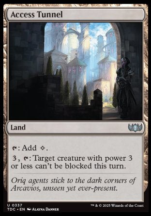 (337) Magic The Gathering Commander: Tarkir: Dragonstorm Single: Access Tunnel  Uncommon