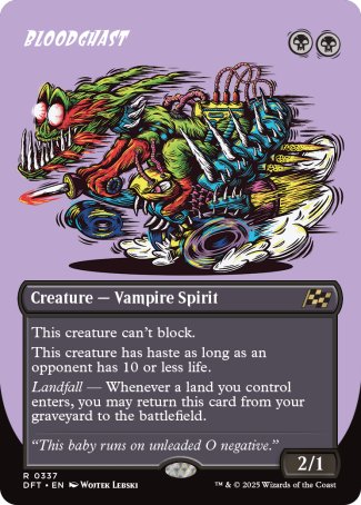 (337) Magic The Gathering Aetherdrift: Extras Single: Bloodghast Holo Rare