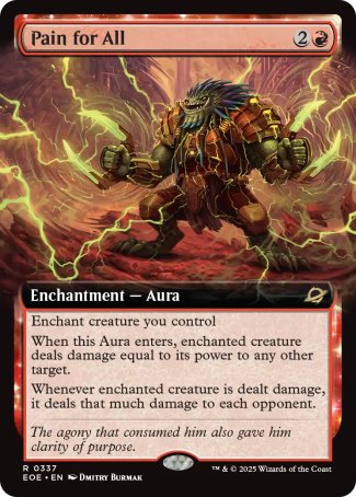 (337) Magic The Gathering Edge of Eternities: Extras Single: Pain for All Holo Rare