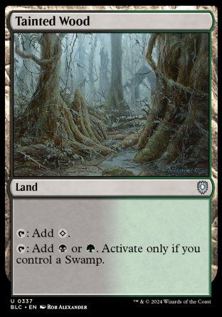 (337) Magic The Gathering Commander: Bloomburrow Single: Tainted Wood  Uncommon