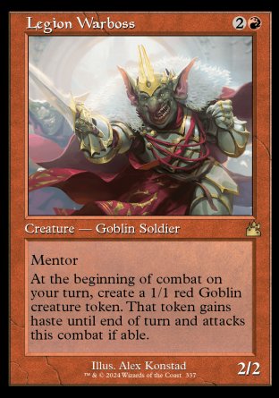 (337) Magic The Gathering Ravnica Remastered: Extras Single: Legion Warboss (V.2)  Holo Rare