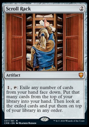 (337/361) Magic The Gathering Commander Legends Single: Scroll Rack Holo Mythic