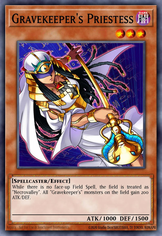 (000) YuGiOh TCG ABPF: Absolute Powerforce Single: Gravekeeper's Priestess (V.1 - Super Rare)  Super Rare