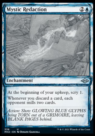 (338) Magic The Gathering Modern Horizons 2: Extras Single: Mystic Redaction  Uncommon