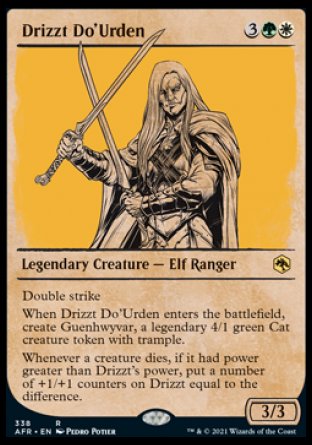 (338) Magic The Gathering Adventures in the Forgotten Realms: Extras Single: Drizzt Do'Urden  Rare
