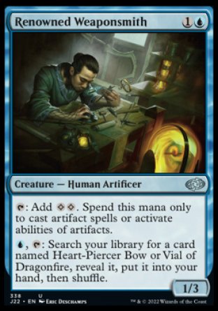 (338) Magic The Gathering Jumpstart 2022 Single: Renowned Weaponsmith  Uncommon