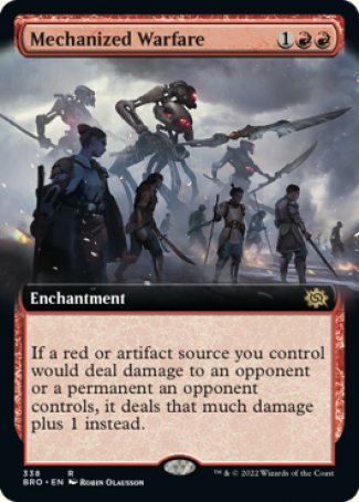 (338) Magic The Gathering The Brothers' War: Extras Single: Mechanized Warfare Holo Rare