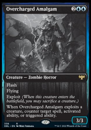 (338) Magic The Gathering Innistrad: Double Feature Single: Overcharged Amalgam Holo Rare