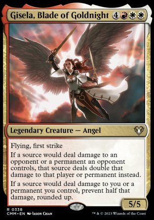 (338) Magic The Gathering Commander Masters Single: Gisela, Blade of Goldnight Holo Rare
