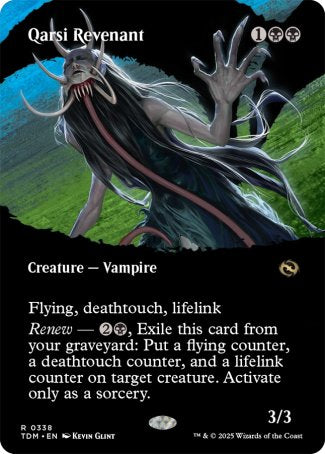 (338) Magic The Gathering Tarkir: Dragonstorm: Extras Single: Qarsi Revenant Holo Rare