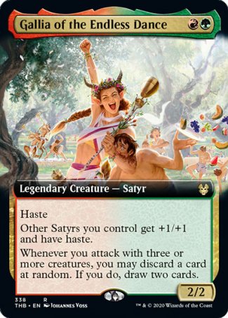 (338) Magic The Gathering Theros Beyond Death: Extras Single: Gallia of the Endless Dance Holo Rare