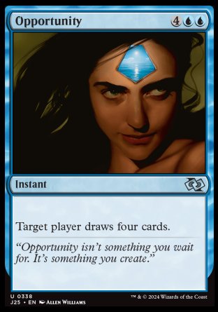 (338) Magic The Gathering Foundations Jumpstart Single: Opportunity  Uncommon