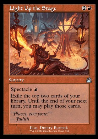 (338) Magic The Gathering Ravnica Remastered: Extras Single: Light Up the Stage  Uncommon