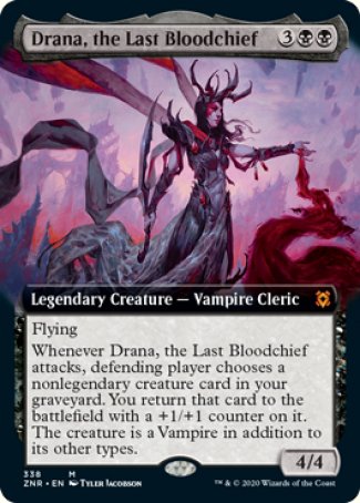 (338) Magic The Gathering Zendikar Rising: Extras Single: Drana, the Last Bloodchief  Mythic