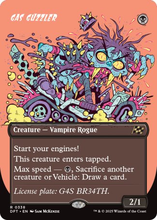 (338) Magic The Gathering Aetherdrift: Extras Single: Gas Guzzler Holo Rare