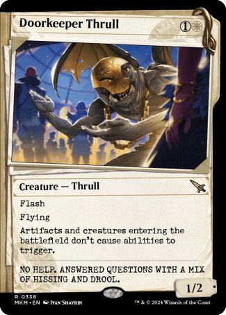 (338) Magic The Gathering Murders at Karlov Manor: Extras Single: Doorkeeper Thrull Holo Rare