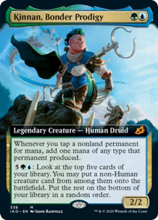 (338) Magic The Gathering Ikoria: Lair of Behemoths: Extras Single: Kinnan, Bonder Prodigy Holo Mythic