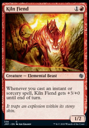 (338) Magic The Gathering Jumpstart Single: Kiln Fiend  Common