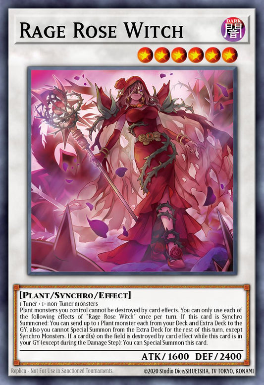 (040) YuGiOh TCG DOOD: Doom of Dimensions Single: Rage Rose Witch (V.1 - Ultra Rare)  Ultra Rare