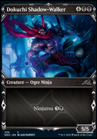 (339) Magic The Gathering Kamigawa: Neon Dynasty: Extras Single: Dokuchi Shadow-Walker  Common