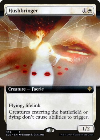 (339) Magic The Gathering Throne of Eldraine: Extras Single: Hushbringer  Rare