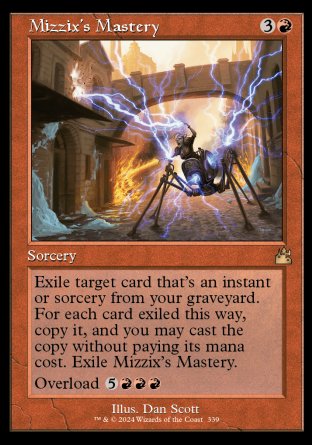 (339) Magic The Gathering Ravnica Remastered: Extras Single: Mizzix's Mastery (V.1)  Rare