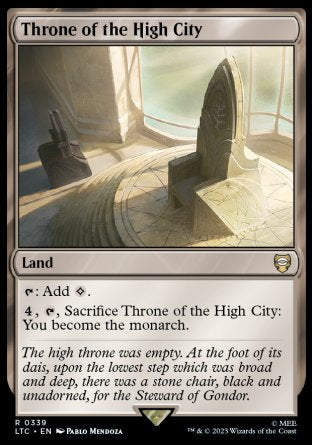 (339) Magic The Gathering Commander: The Lord of the Rings: Tales of Middle-earth Single: Throne of the High City  Rare