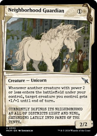 (339) Magic The Gathering Murders at Karlov Manor: Extras Single: Neighborhood Guardian Holo Uncommon